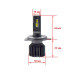 LED лампи Cyclone Type-45 H4 H/L 6000K