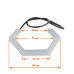 Кільця підсвічування Cyclone 2AE U2 80mm White+Yellow K-KT