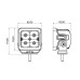 Світлодіодна фара Decker WL-G8 mini 20W Premium Spot