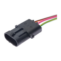 Роз'єм автомобільний 3-контактний з проводами — 12010717