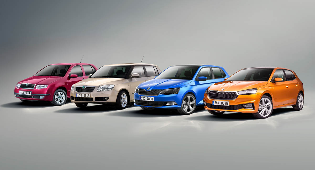 Покоління Skoda Fabia I, II, III та IV